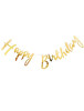 Kaligrafi Banner Happy Birthday Gold - 1