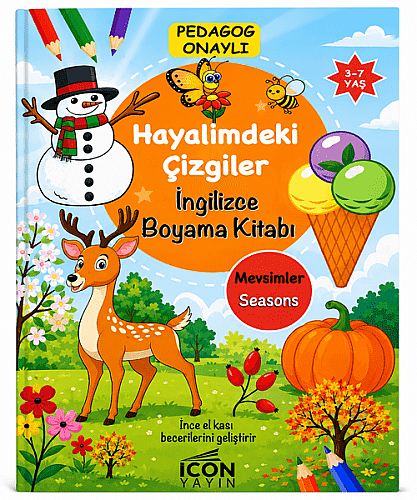 Hayalimdeki Çizgiler Boyama Kitabı 16 Yaprak - 2