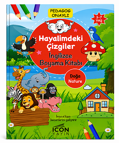 Hayalimdeki Çizgiler Boyama Kitabı 16 Yaprak - 3