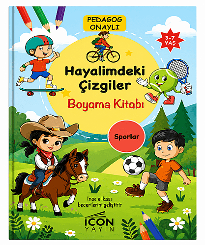 Hayalimdeki Çizgiler Boyama Kitabı 16 Yaprak - 6