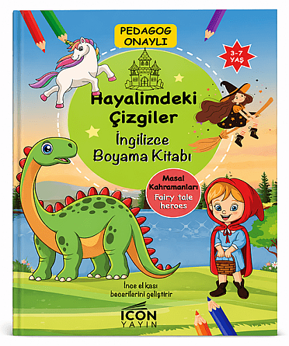 Hayalimdeki Çizgiler Boyama Kitabı 16 Yaprak - 7