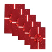 Hediyelik Kutu Raven Kırmızı Dikdörtgen Fiyonklu 5 Parça - 1