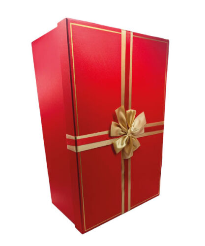 Hediyelik Kutu Raven Dikdörtgen Fiyonklu 5 Parça Simli Kırmızı - 3