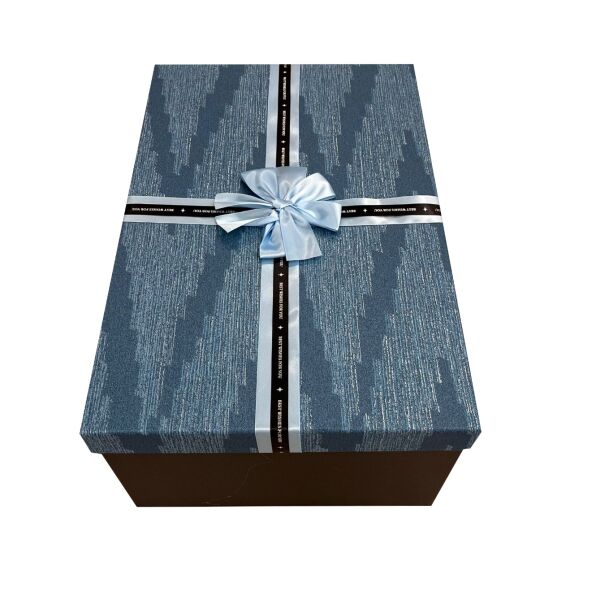 Hediyelik Kutu Raven Mavi Dikdörtgen Fiyonklu 5 Parça - 2
