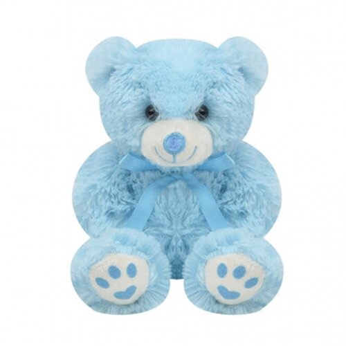 Hediyelik Peluş Oturan Ayıcık 15 Cm Mavi - 