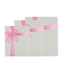 Hediyelik Kutu Pembe Dikdörtgen Fiyonklu 10 Parça - 2