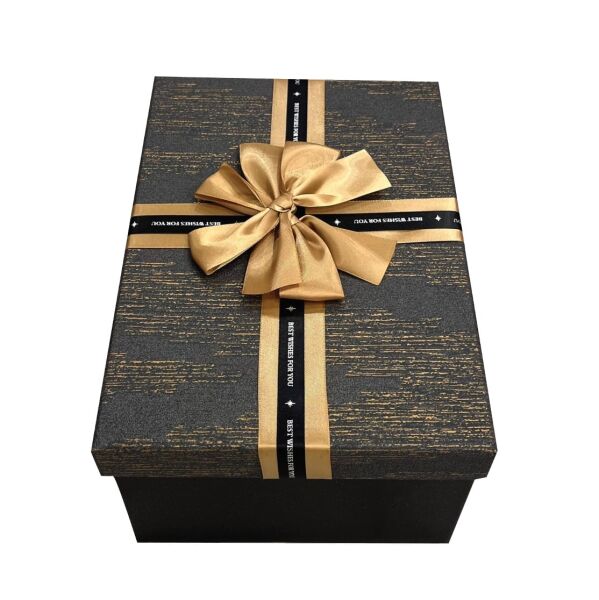 Hediyelik Kutu Raven Siyah Dikdörtgen Fiyonklu 5 Parça - 2