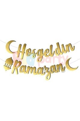 Kaligrafi Banner Hoşgeldin Ramazan 2,10 mt - 1