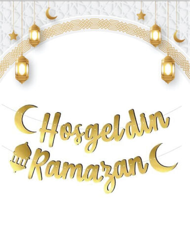 Kaligrafi Banner Hoşgeldin Ramazan 2,10 mt - 