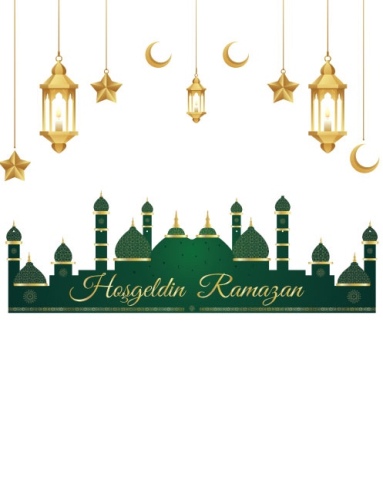 Hoşgeldin Ramazan Kağıt Afiş Varaklı - 2