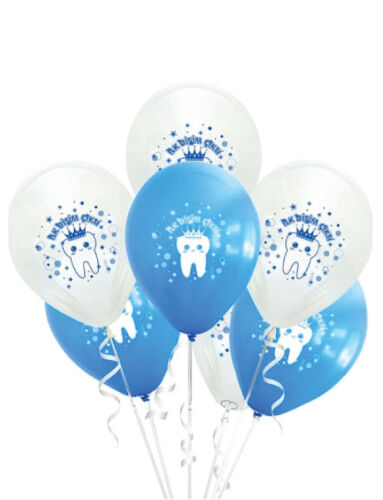 Lateks Baskılı Balon İlk Dişim Çıktı Mavi 25 Parça - 