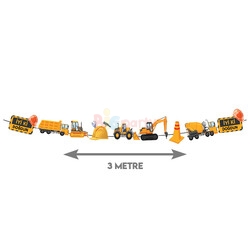Kağıt Banner İnşaat 3 Metre 10 Parça - 2