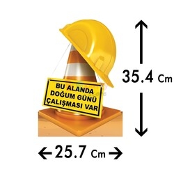 Dekoratif Kişiye Özel Ayaklı Pano Seti İnşaat 3 Parça - 3