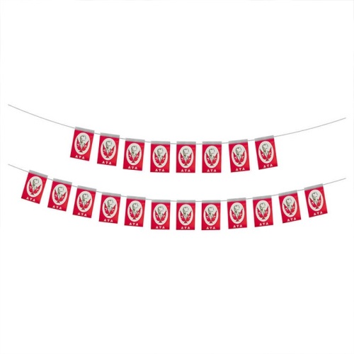 İpli Bayrak Mini Boy Ata Baskılı 6*10 - 