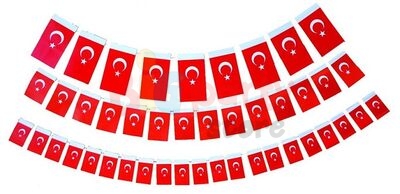 İpli Bayrak Orta Boy Türk Bayrağı 8*12 - 1