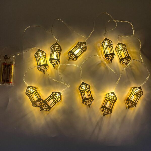 Işık Led Altın Kandil Model 10 Işık 2 Metre - 2