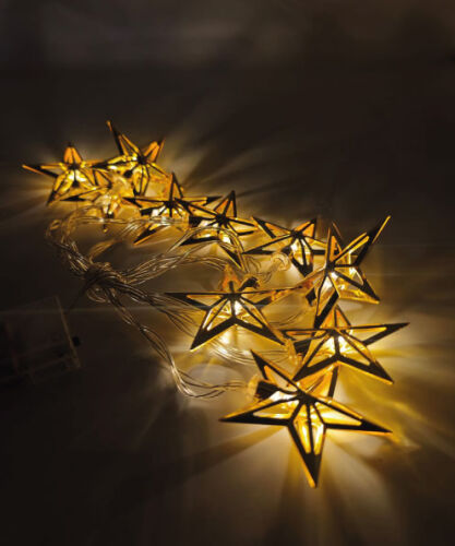 Işık Led Altın Yıldız Model 10 Işık 2 Metre - 5