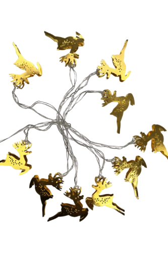 Işık Led Altın Geyik Model 10 Işık 2 Metre - 2