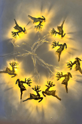 Işık Led Altın Geyik Model 10 Işık 2 Metre - 3