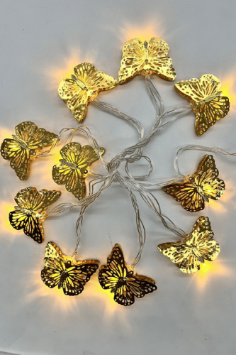 Işık Led Altın Kelebek Model 10 Işık 2 Metre - 3