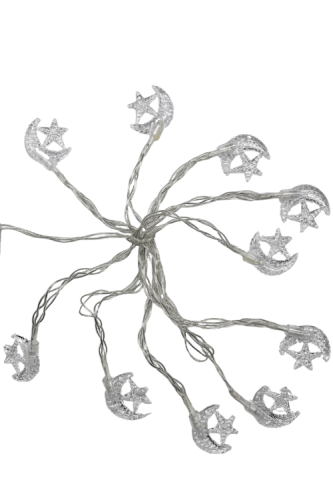 Işık Led Ay Yıldız Model 10 Işık 2 Metre - 2