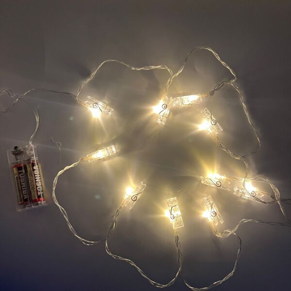 Işık Led Mandal Model 10 Işık 2 Metre - 2