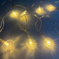 Işık Led Kalp Model 10 Işık 2 Metre - 1