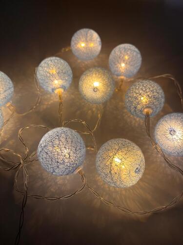 Işık Led Top Model 10 Işık 2 Metre Mavi - 