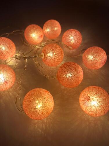 Işık Led Top Model 10 Işık 2 Metre Pembe - 