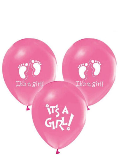 Lateks Baskılı Balon İt is A Girl 6 Parça - 