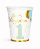 Karton Bardak Gold Varaklı İyi Ki Doğdun 1 Yaş Erkek 6 Parça - 1