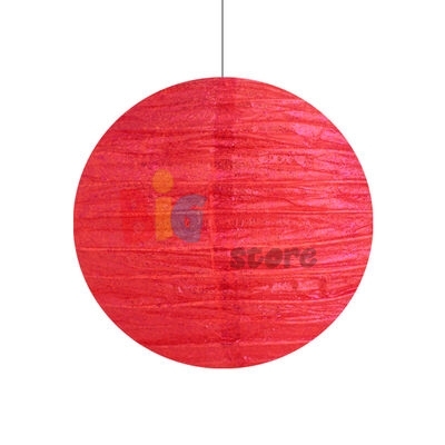 Japon Feneri Simli Kırmızı 30 Cm - 1