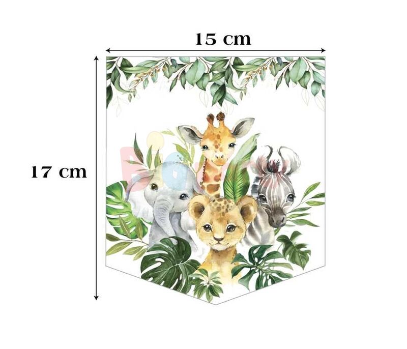 Kağıt Banner Temalı İyiki Doğdun Baby Animal - 2