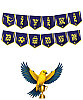 Kağıt Banner Temalı İyiki Doğdun Taraftar Sarı Lacivert - 1
