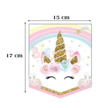 Kağıt Banner Temalı İyiki Doğdun Unicorn - 2