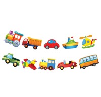 Kağıt Banner Taşıtlar Temalı 10 Parça - 1