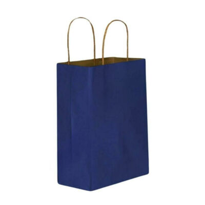 Kağıt Çanta Küçük Boy 18 x 24 x 8 Cm Lacivert 25 Parça - 1