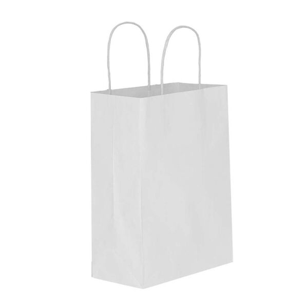 Kağıt Çanta 25 x 31 x 12 Cm Beyaz 25 Parça - 1