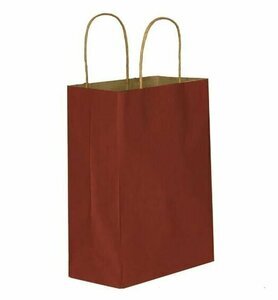 Kağıt Çanta Büklüm Sap 25 x 31 x 12 Cm Kiremit 25 Parça - 