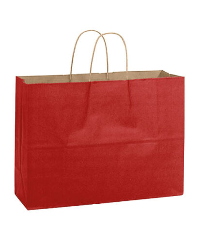 Kağıt Çanta Büklüm Sap 42x32x14 Cm Bordo 10'lu - 