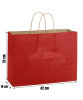Kağıt Çanta Büklüm Sap 42x32x14 Cm Bordo 10'lu - 2