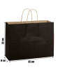 Kağıt Çanta Büklüm Sap 42x32x14 Cm Siyah 10'lu - 2