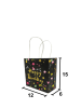 Kağıt Çanta Büklüm Sap 12x15x6 Happy Baskılı 25 Parça Siyah - 2