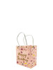 Kağıt Çanta Büklüm Sap 12x15x6 Happy Baskılı 25 Parça Pembe - 1