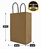 Kağıt Çanta Büklüm Sap 26x32x12 Çizgili 25 Parça - 2