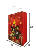 Kağıt Çanta Büklüm Sap 26x32x12 Yılbaşı Baskılı 25 Parça - 2