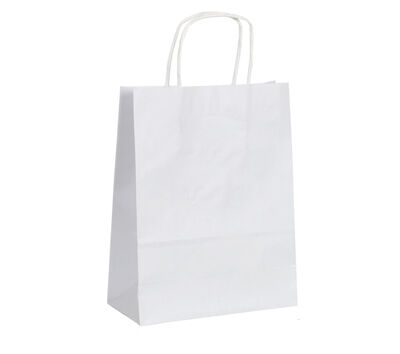 Kağıt Çanta Büyük Boy 31 x 41 x 12 Cm Beyaz 25 Parça - 1