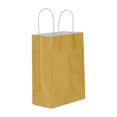 Kağıt Çanta Büyük Boy 31 x 41 x 12 Cm Gold 25 Parça - 