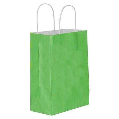 Kağıt Çanta Küçük Boy 18 x 24 Cm Koyu Yeşil 25 Parça - 
