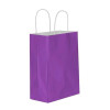 Kağıt Çanta Küçük Boy 18 x 24 x 8 Cm Mor 25 Parça - 1